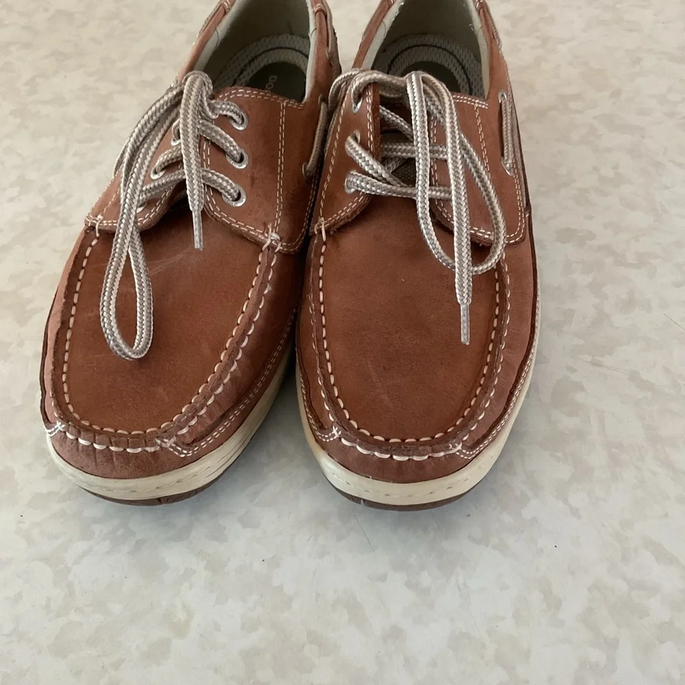 Dockers Brown Leather Boat Shoes size 9.5